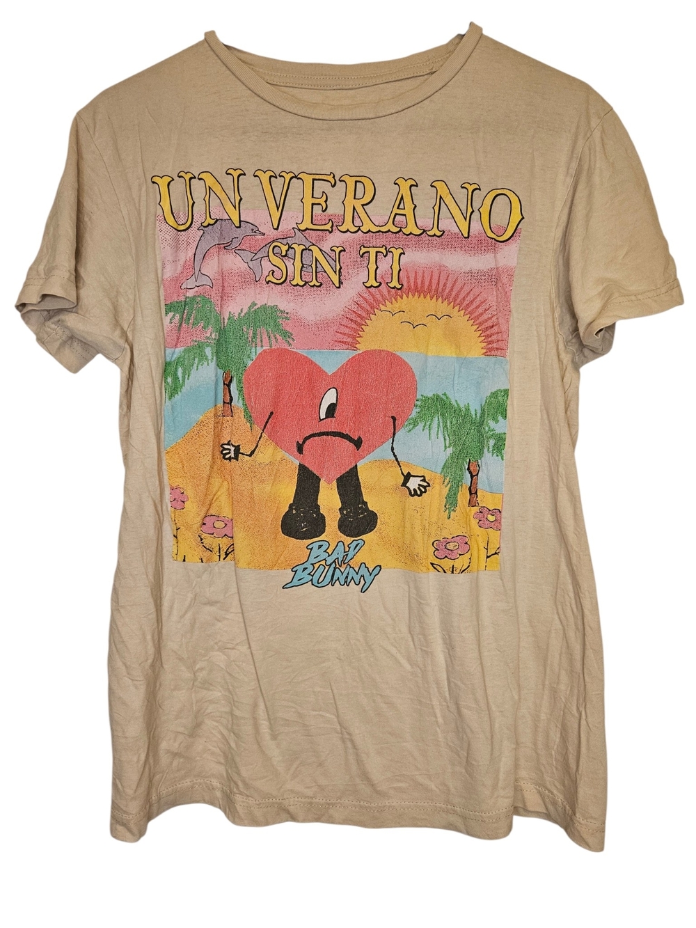 Bad Bunny Beige 'Un Verano Sin Ti' Graphic Short Sleeve Tee